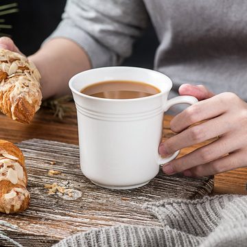 MALACASA Kombiservice MARIO (6-tlg), 6 Personen, Porzellan, Kaffeebecher