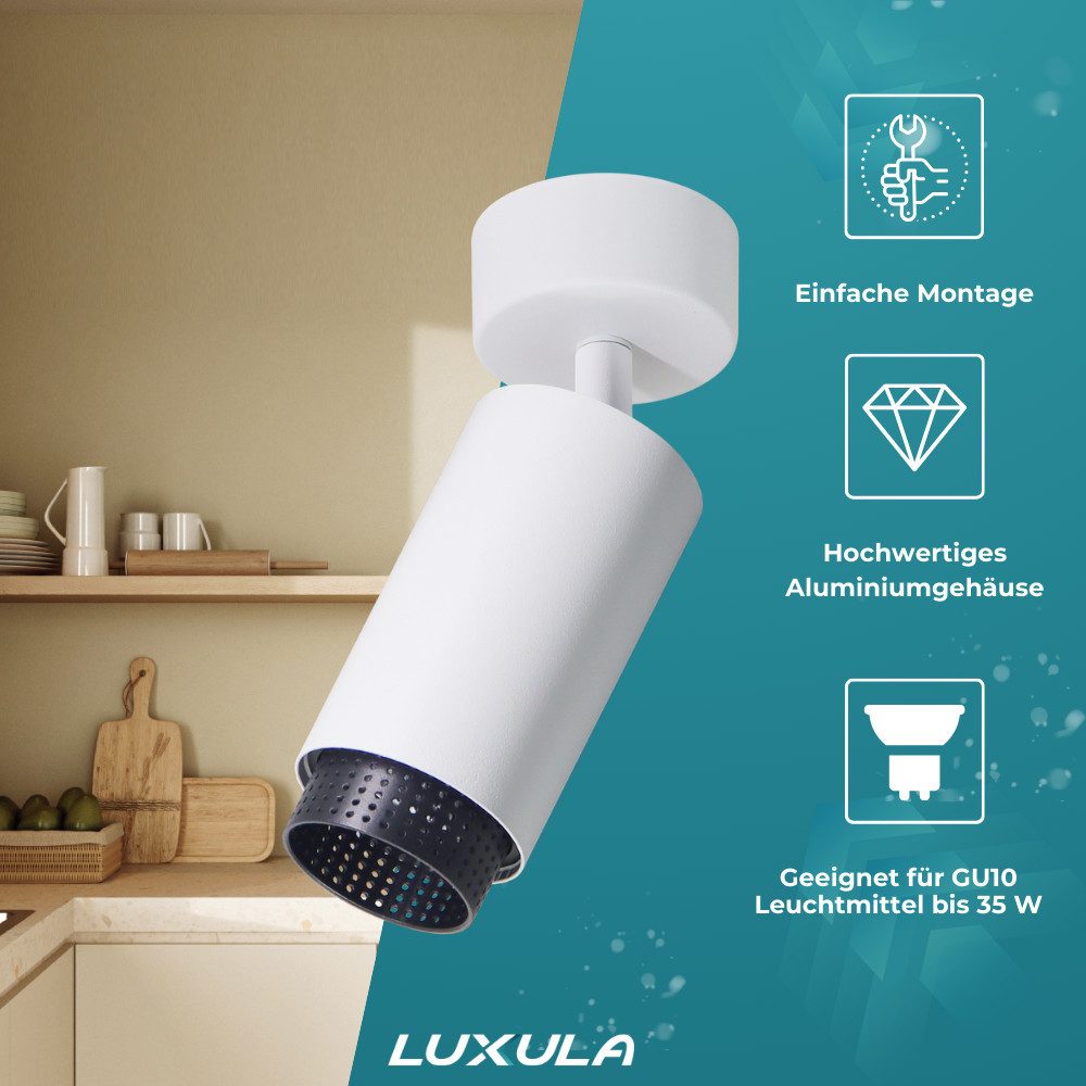 LUXULA LED Aufbaustrahler LUXULA LED Aufbauspot 35 W weiß