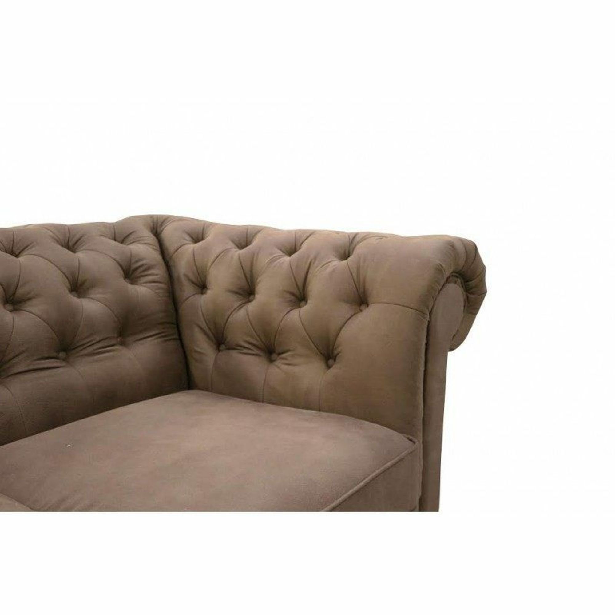 in 3-er luxus Design Chesterfield Couch Made Taupe Chesterfield-Sofa Sofort JVmoebel Neu, Europe Modern