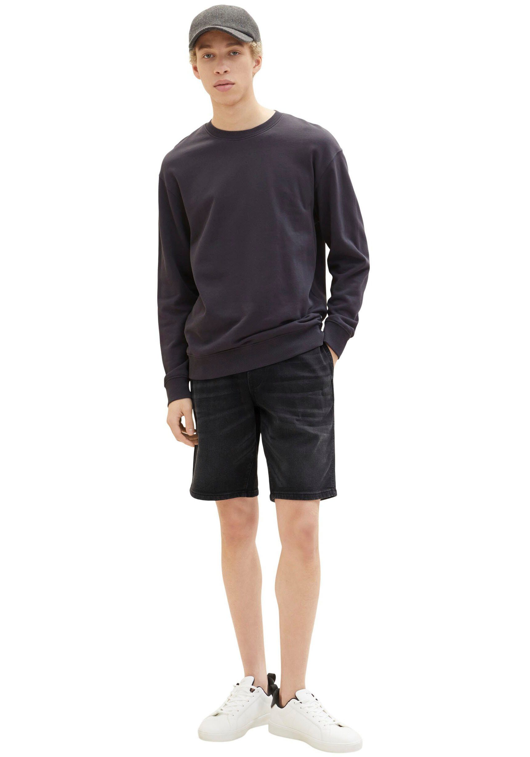 TOM used dark elastischem Denim Tunnelzugbund mit Jeansshorts TAILOR