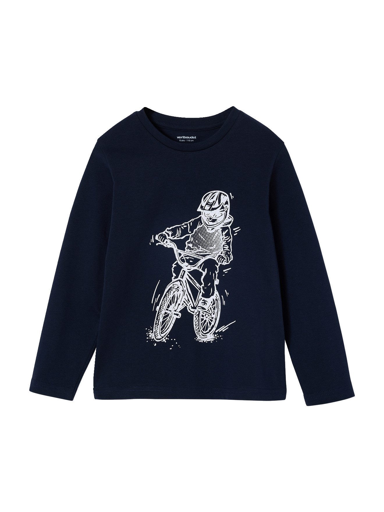 Langarmshirt Jungen Shirt mit Print BASIC