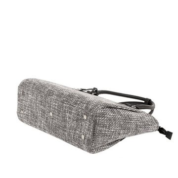 SOCHA Laptoptasche Caddy Tweed, robuster Stoff - grau weiß gewebt - Laptopfach herausnehmbar