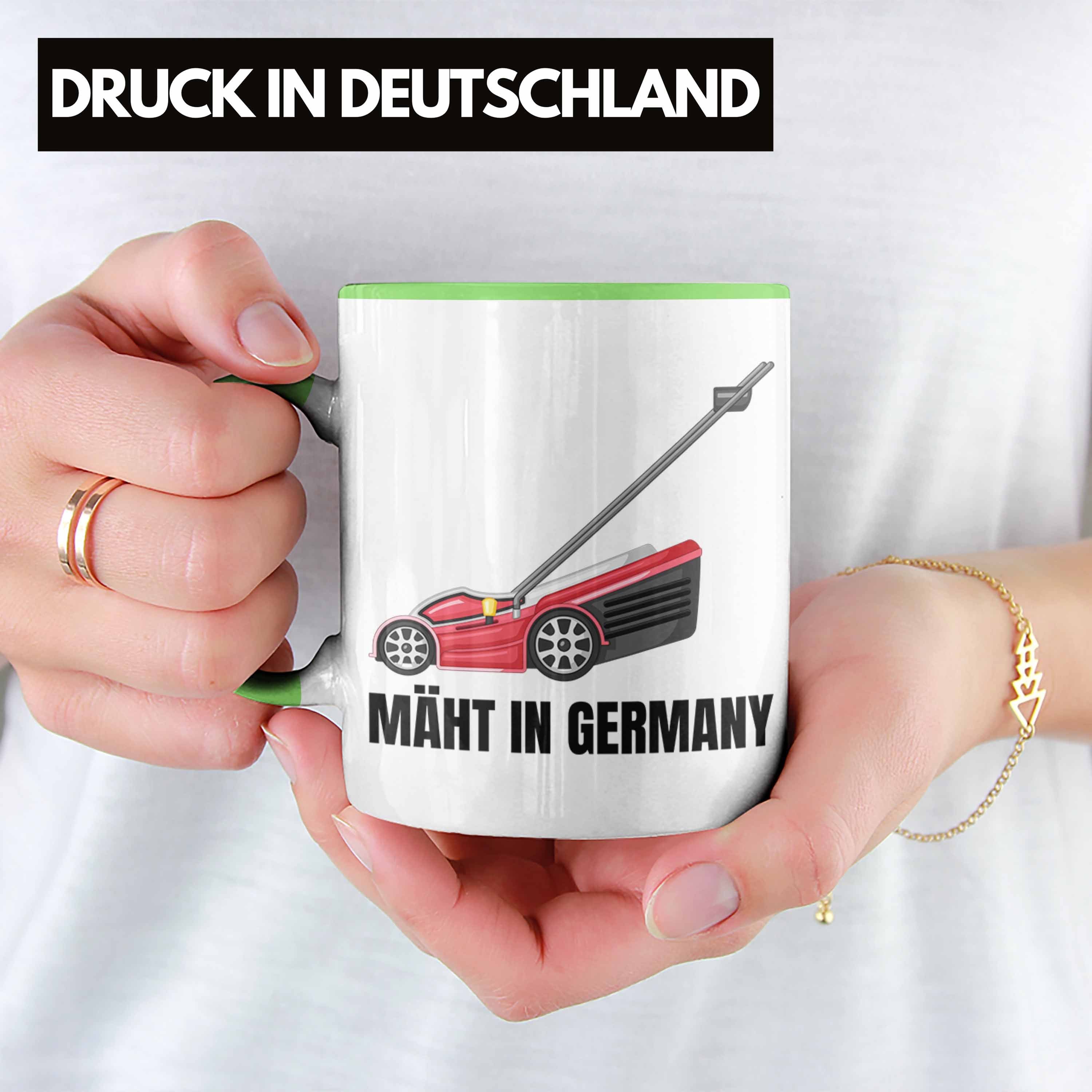 Trendation Tasse Gärtner Kaffee-Becher Grün Mäht Hobbygärtner für Tasse Geschenk In Germany