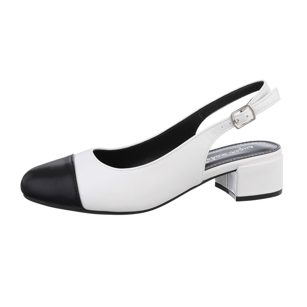 Ital-Design Damen Abendschuhe Elegant Schnürpumps Blockabsatz günstig online kaufen