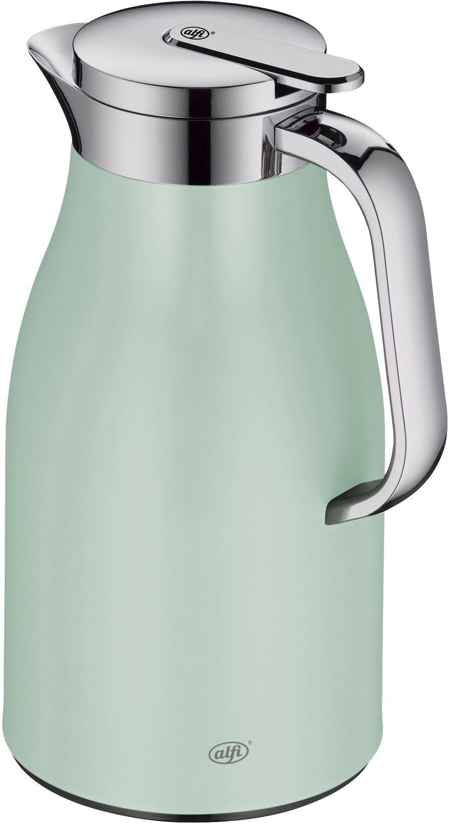Alfi Isolierkanne SKYLINE, mit Hartglaseinsatz und ergonomischem Griff, 1 l, (1-St), 12h heiß & 24h kalt, Drehverschluss mit bequemem Druckknopf