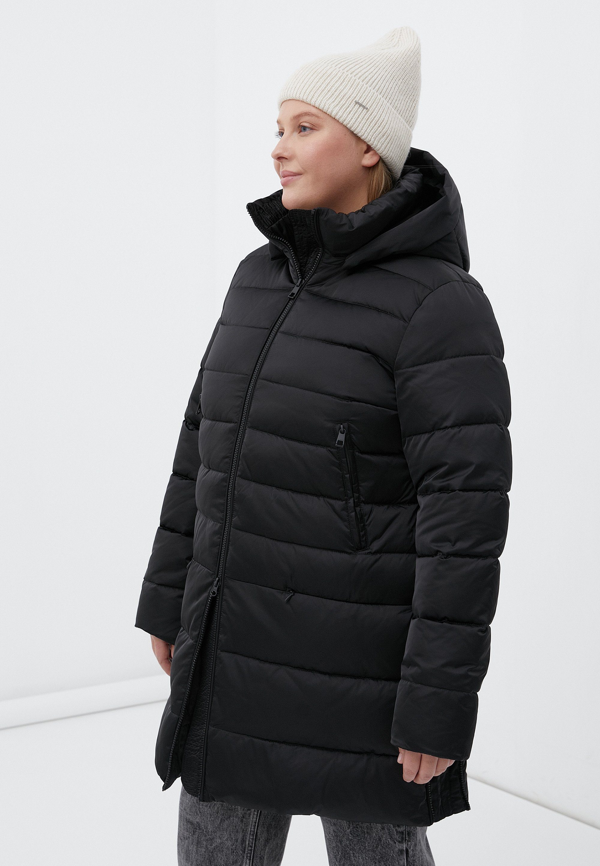 Finn Flare Daunenmantel Winter mit abnehmbarer Kapuze