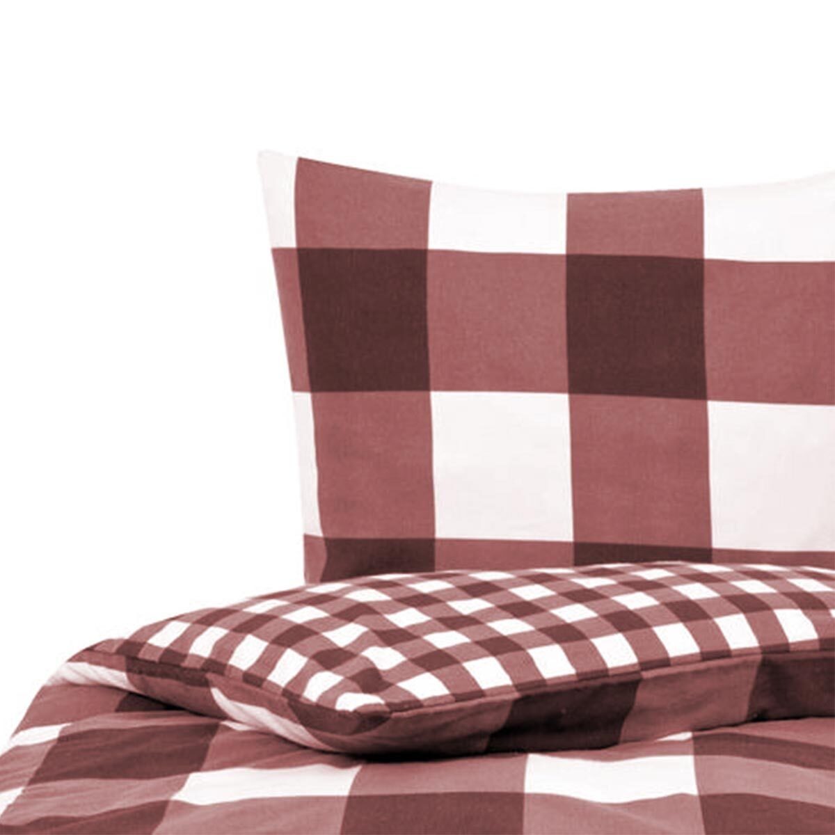 TRAUMSCHLAF Bettwäsche Karos, Flanell, 3 teilig, melierte flauschig weiche günstig online kaufen