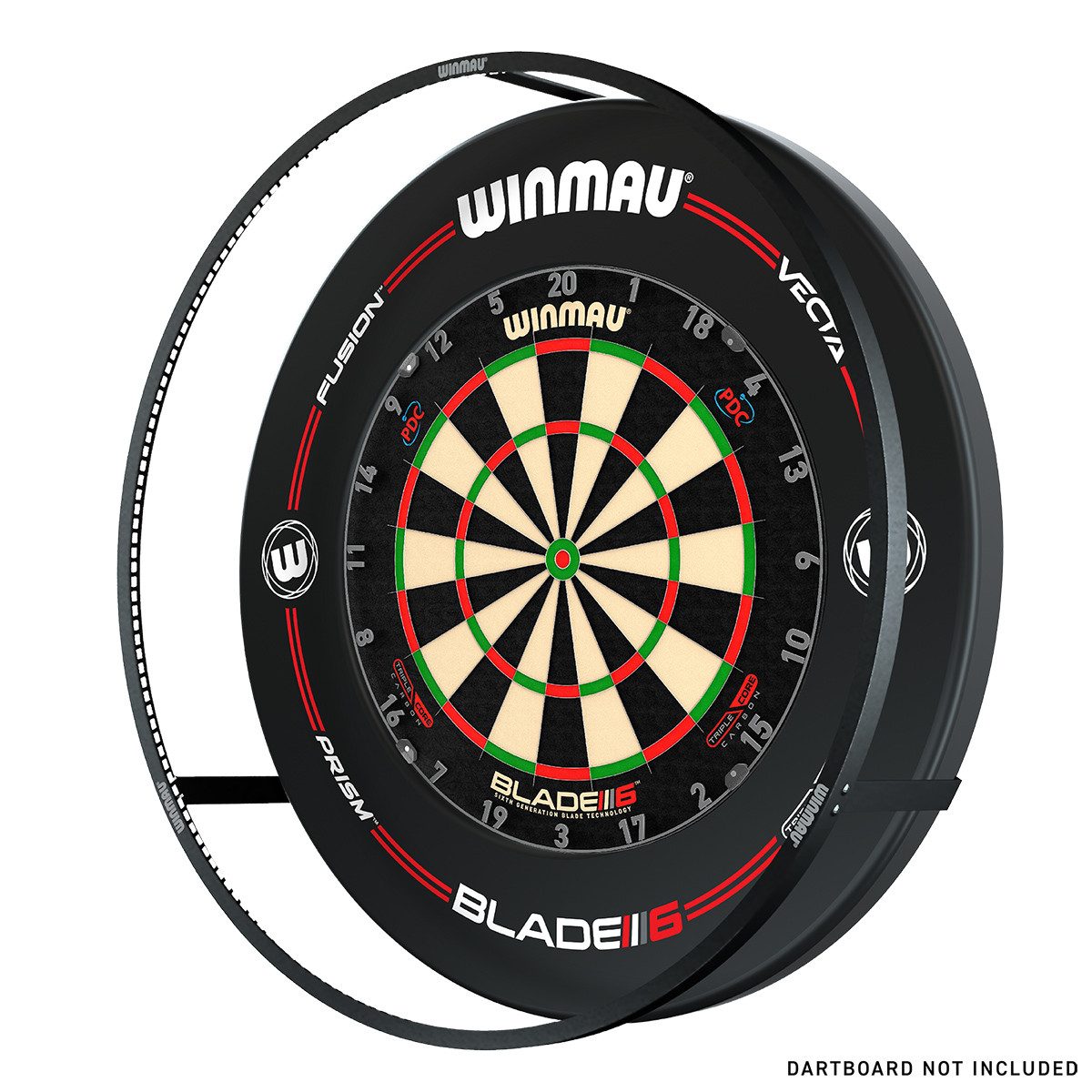 Winmau Dart-Wandschutz Plasma + Surround Bundle black 4305