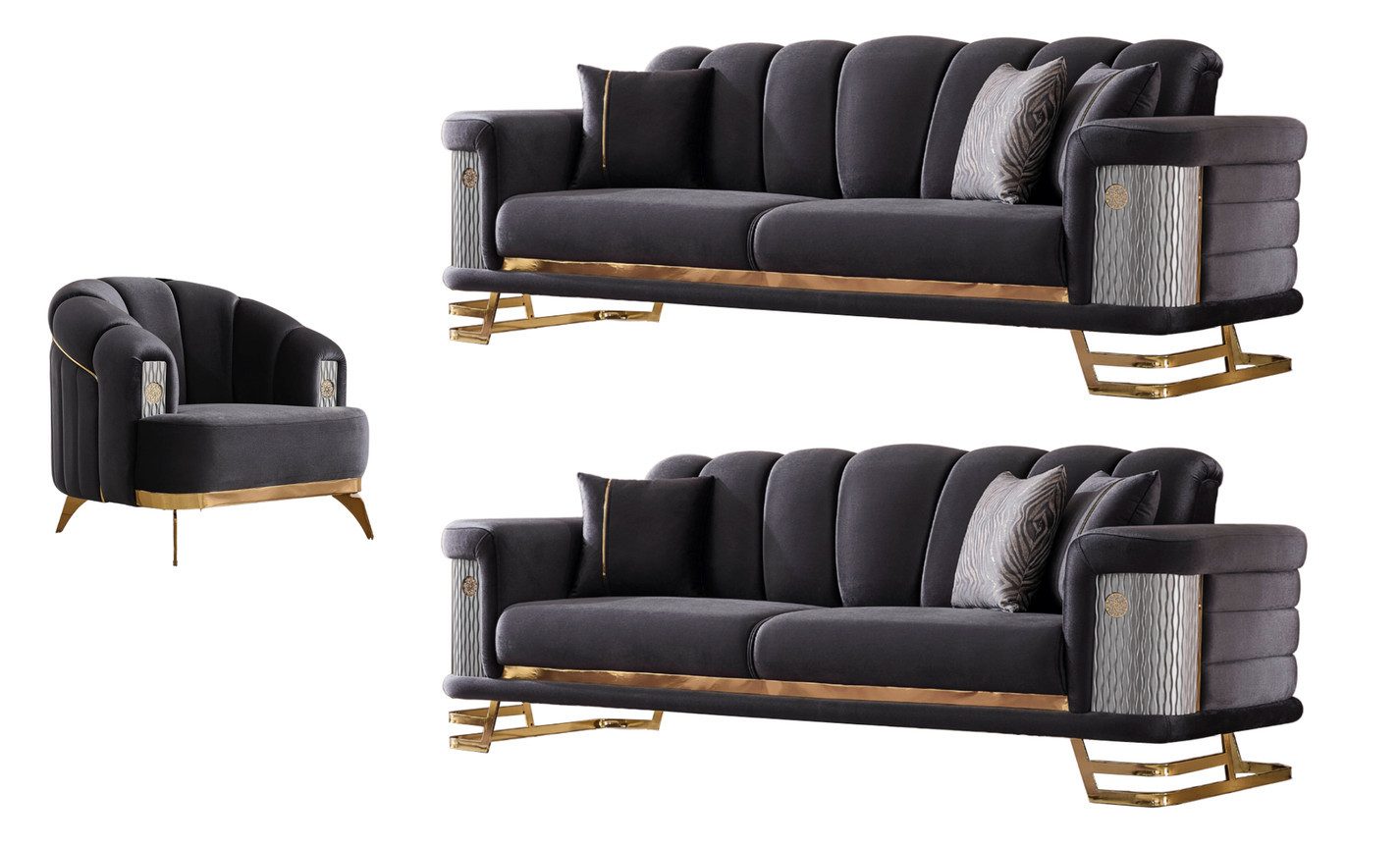 Villa Möbel Polstergarnitur Zeon, (Set, 3-tlg), günstig online kaufen