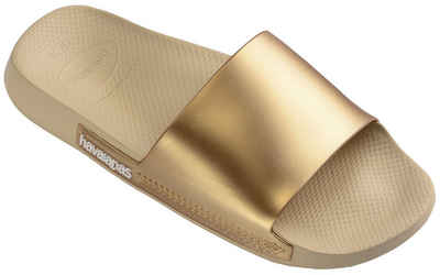 Havaianas SLIDE CLASSIC METALLIC Badepantolette, Sommerschuh, Schlappen, Poolslides in Metallic Optik, bequeme Form