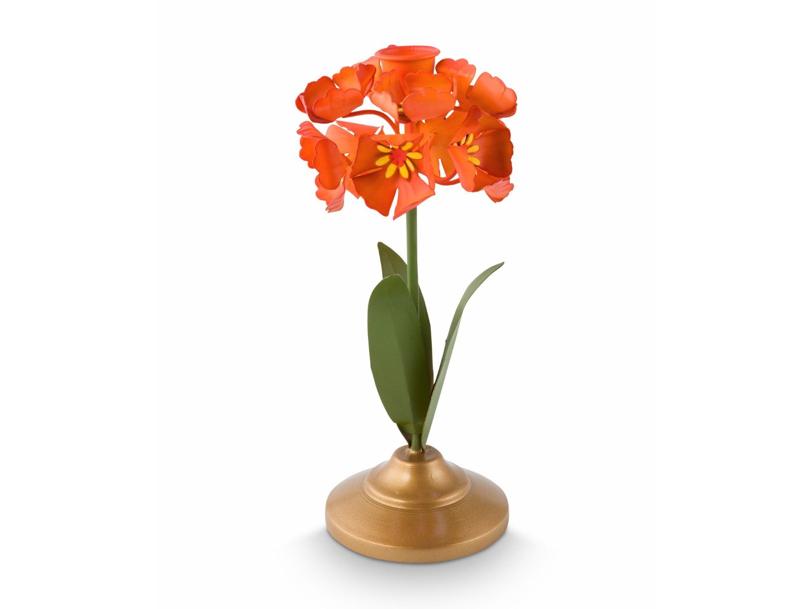 PiP Studio Kerzenhalter Metal Flower Kerzenhalter orange 22,5cm