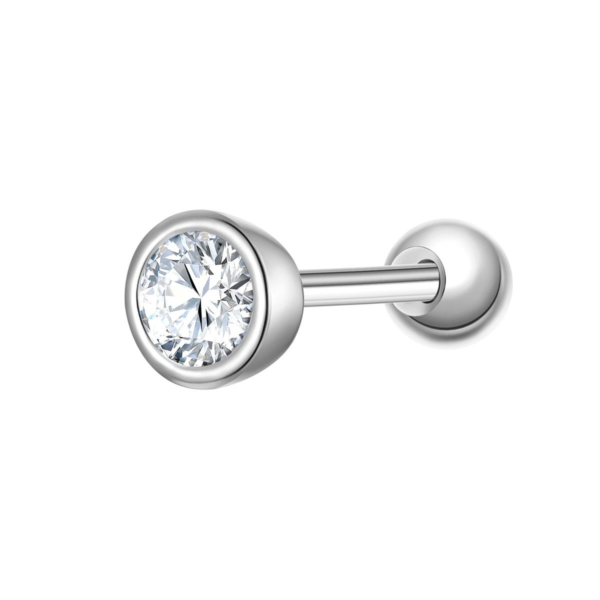 Glanzstücke München Single-Ohrstecker silber günstig online kaufen