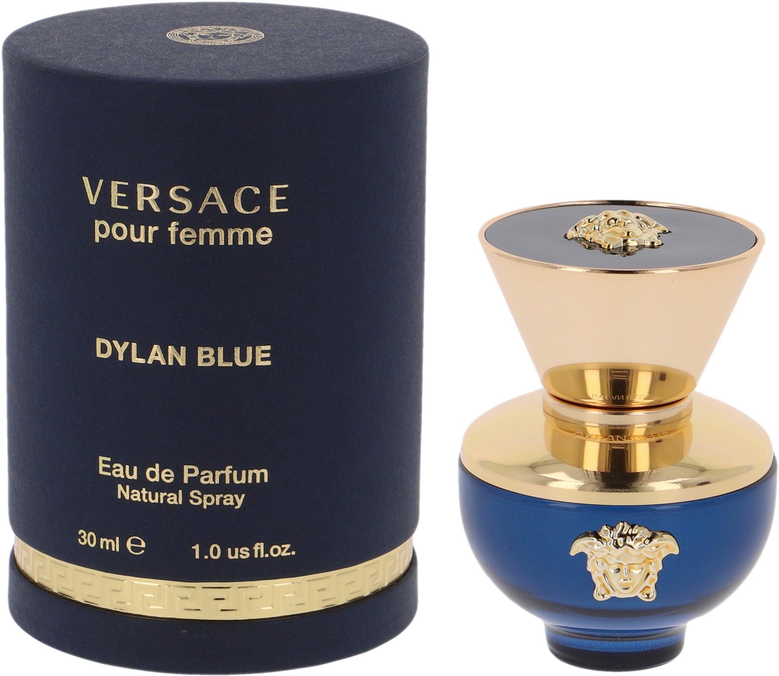Versace Eau de Parfum DYLAN BLUE EDP, mit holzig-fruchtiger Note