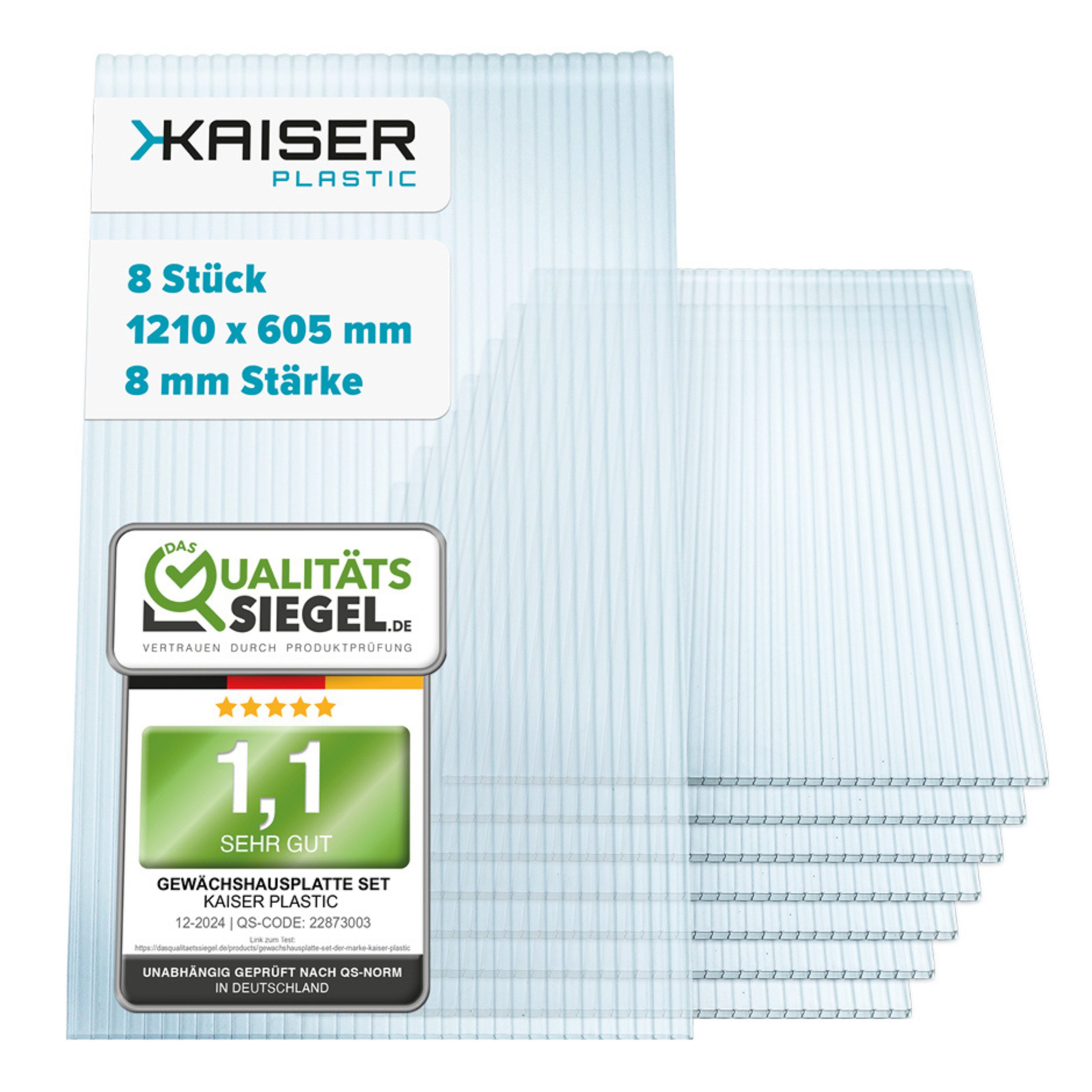 Kaiser plastic Gewächshaus Gewächshausplatten Sets, 4 günstig online kaufen