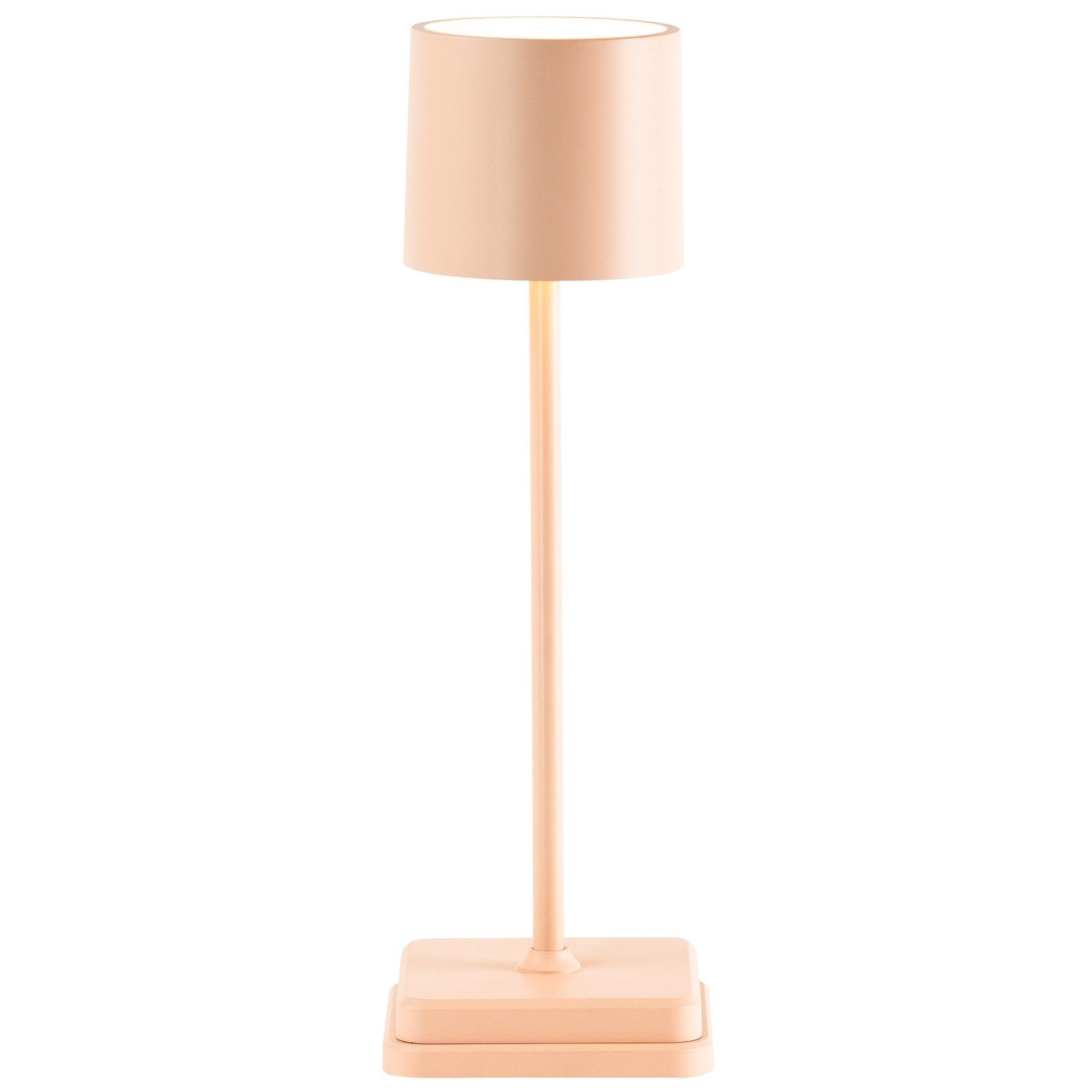 NOWA Tischleuchte fest Lennart, Tischlampe LED integriert, Pink Tischleuchte