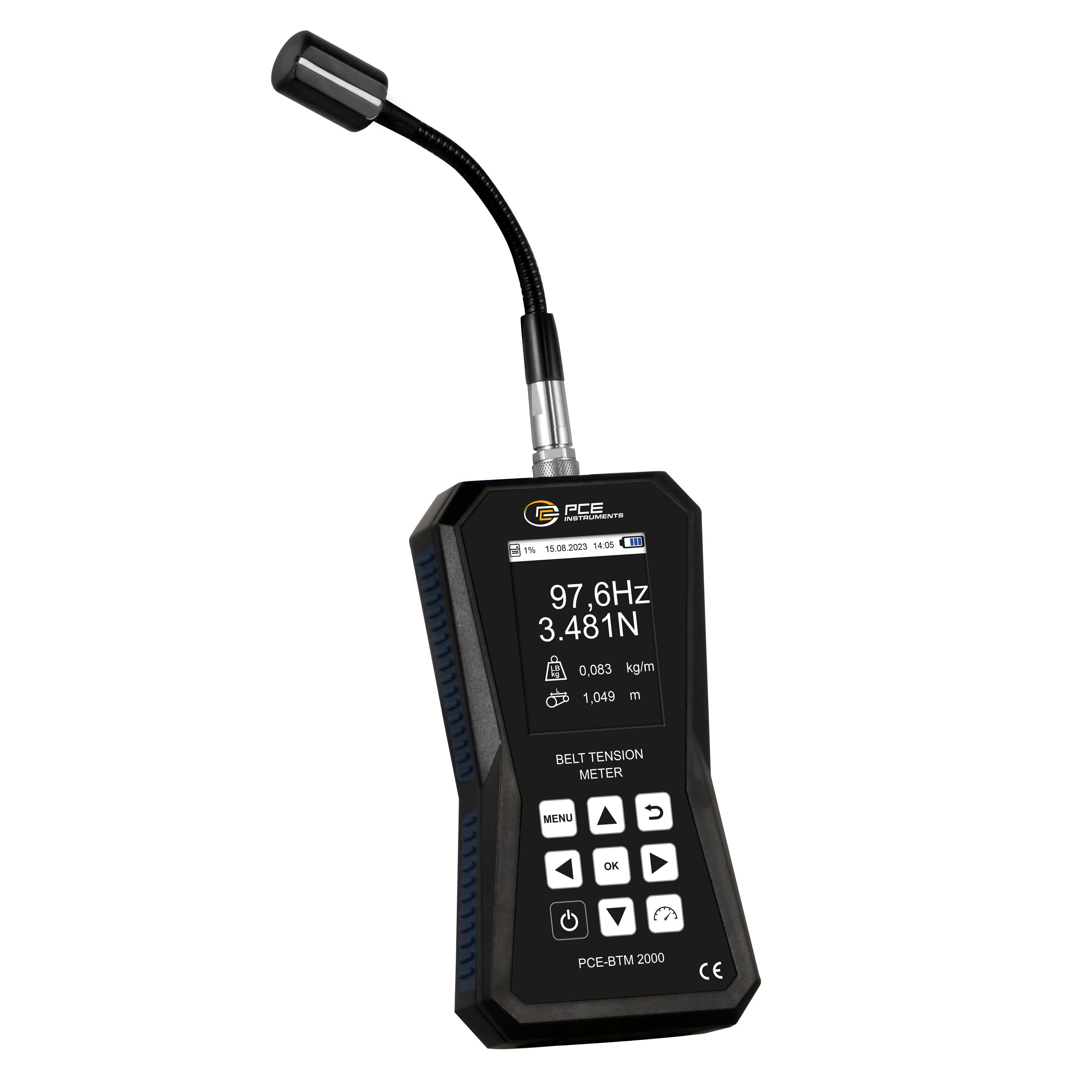 Raumluft-Qualitätssensor PCE Instruments Riemenspannungsmessgerät PCE-BTM 2000A