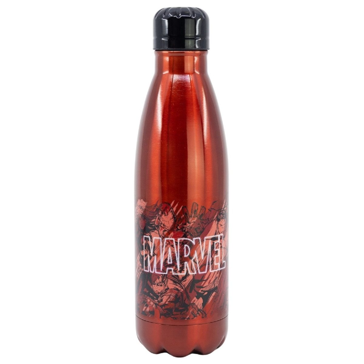 MARVEL Trinkflasche - Stainless Steel Bottle 780 ml mit Schraubverschluss, Edelstahl und Rostfrei