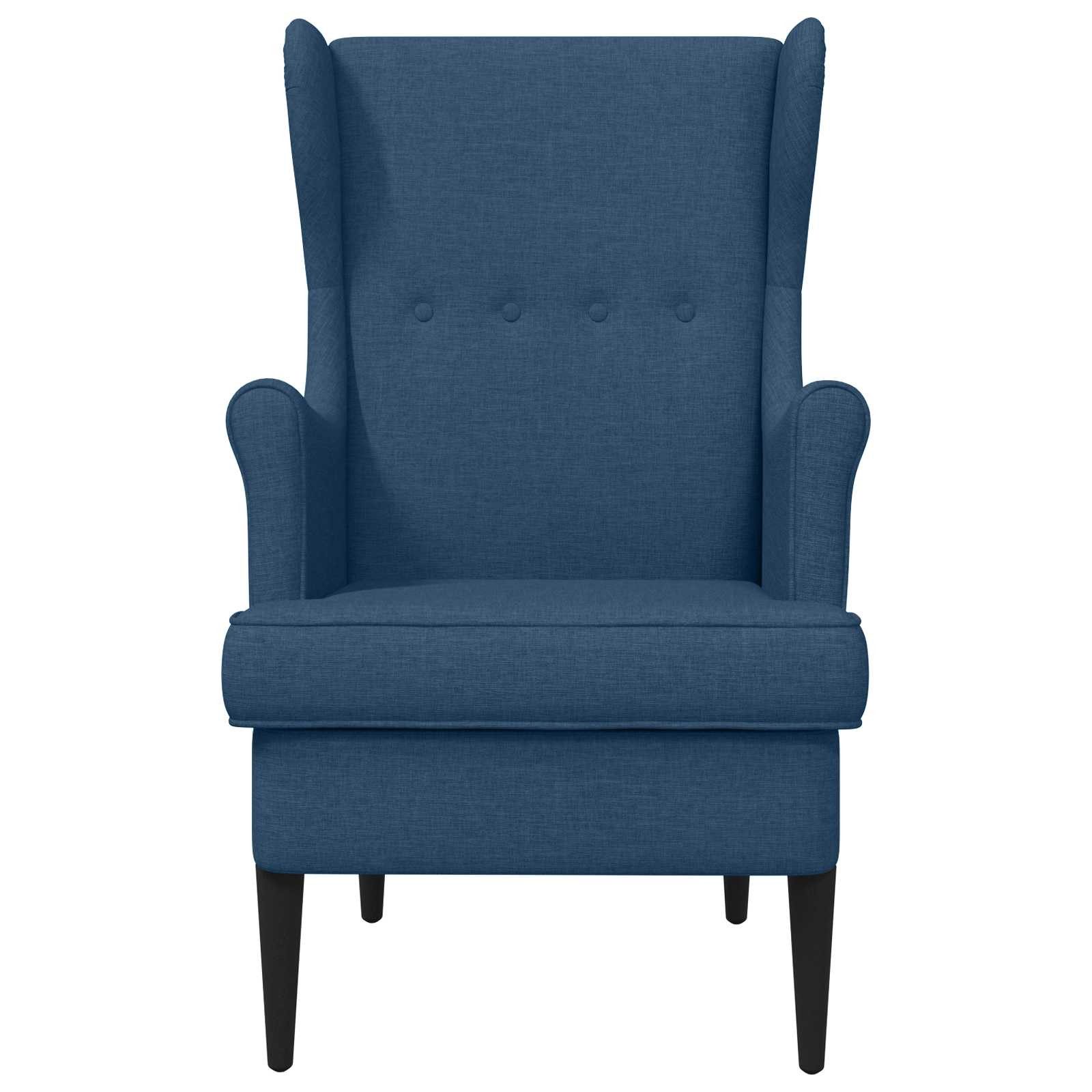 vidaXL Sessel 65 x 79 x 100 cm Sessel Blau Stoff