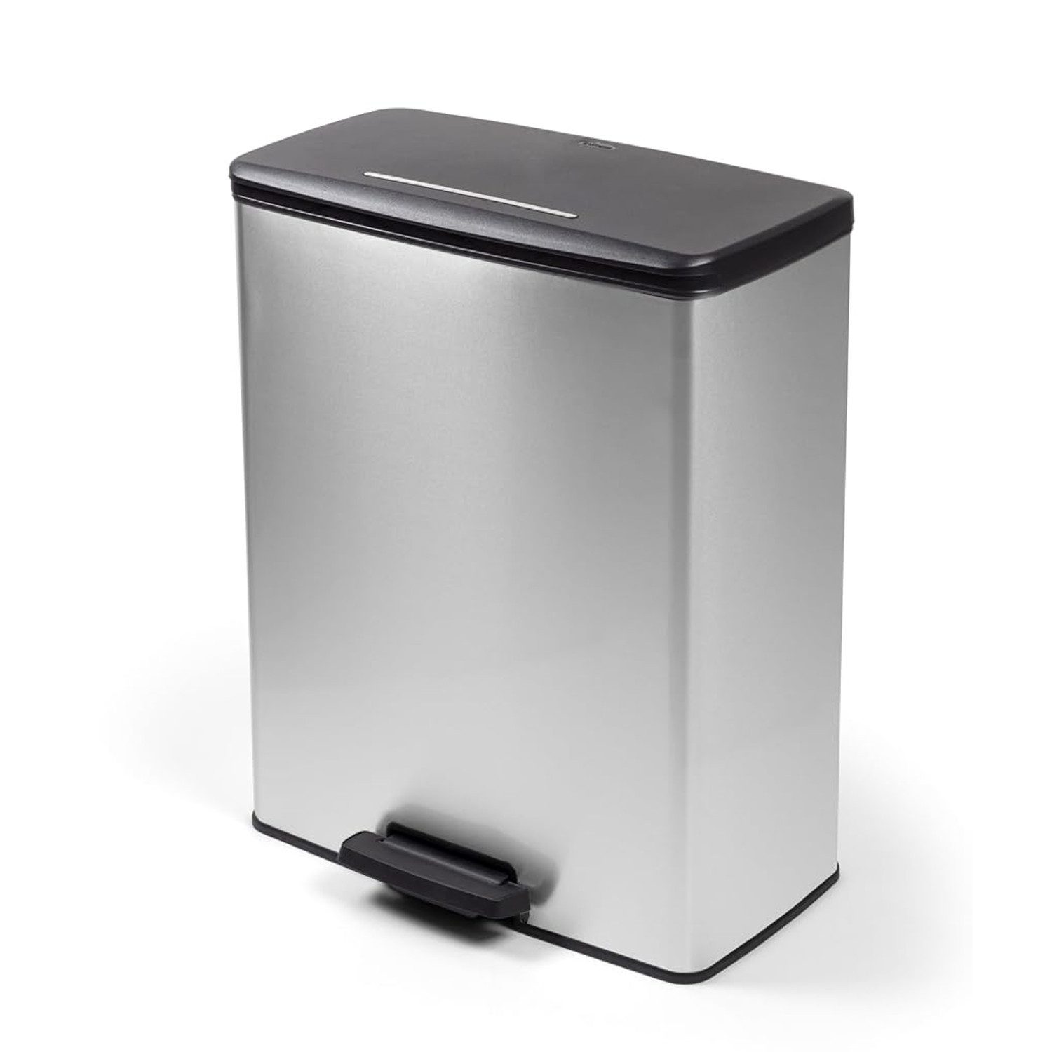Curver Mülleimer Deco Bin Duo 2 x 26 l, silber, metallisiert