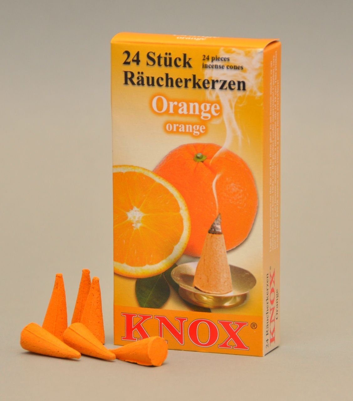 KNOX Räucherhaus Knox Räucherkerzen - Orange 24 Stück