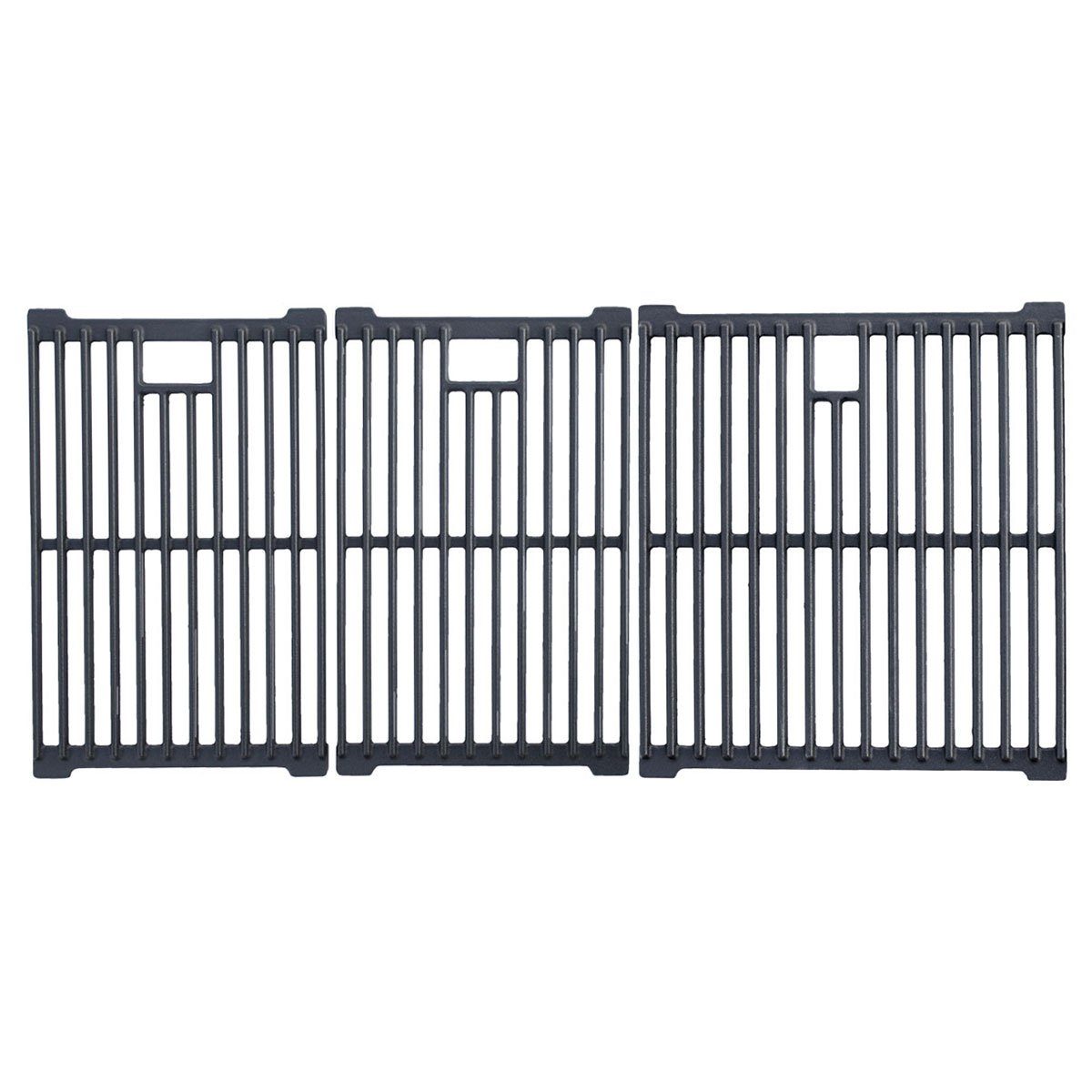 TAINO Grillplatte (Set, 3-St., 3-teiliger Grillrost für TAINO BASIC 6+1 Gasgrill), für Fleisch, Fisch, Gemüse, universal einsetzbar, Gusseisen