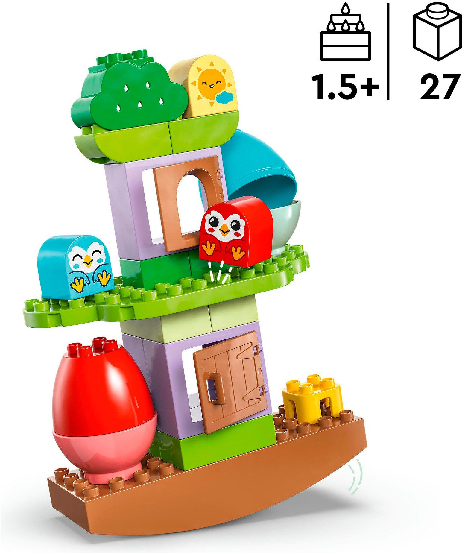 LEGO® Baum zum Balancieren und Stapeln (10440), LEGO DUPLO My First Konstruktionsspielsteine, (27 St), Made in Europe – Bild 3 von 5