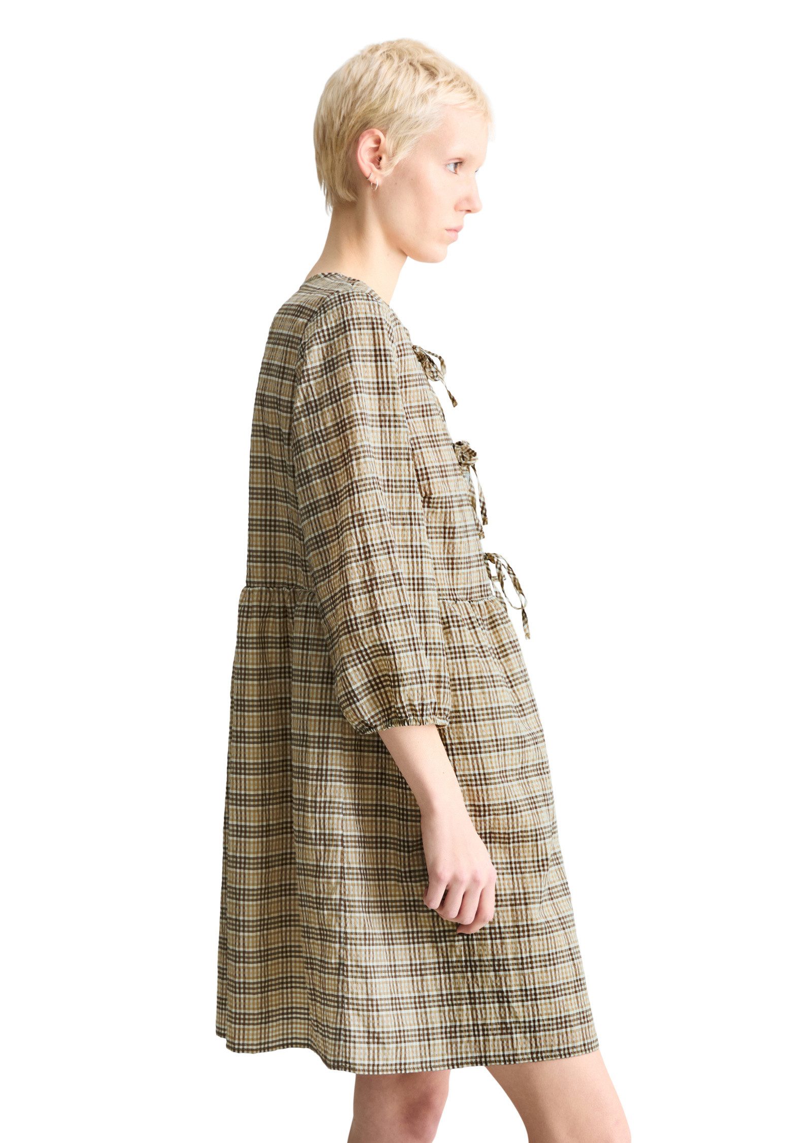 Marc O'Polo DENIM Minikleid aus Baumwolle-Mix