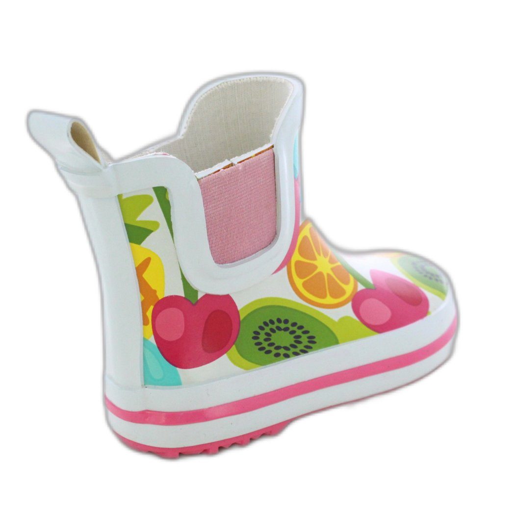 Beck Kleinkinder Gummistiefel Früchte Gummistiefel (aus weichem, flexiblen Naturkautschuk) mit seitlichen Gummi-Einsätzen für leichtes An- und Ausziehen – Bild 5 von 5