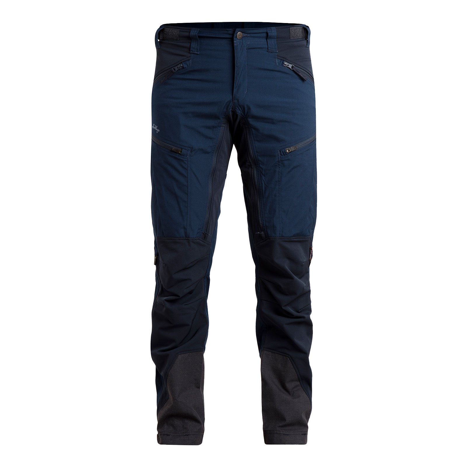 Lundhags / 671 light Stretch-Hybrid navy Trekkinghose mit short Belüftungsschlitzen Makke blue deep