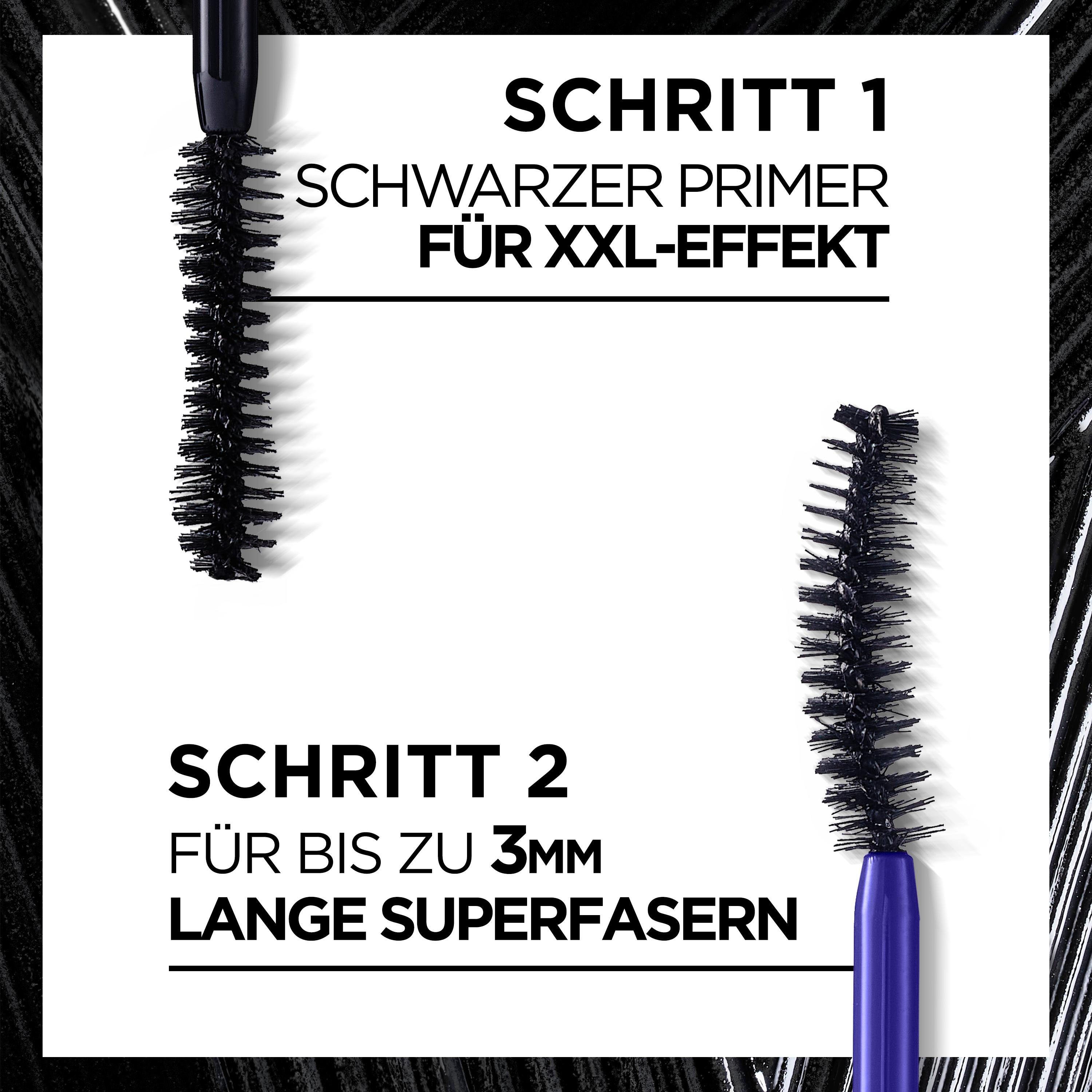L'ORÉAL PARIS Mascara ProXXL Extension Mascara schwarz, mit spezieller Fasertechnologie