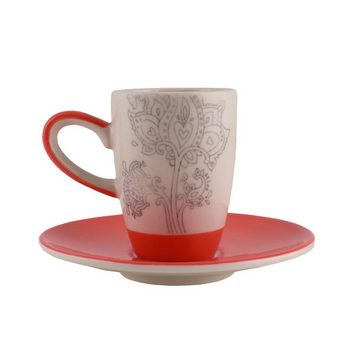 Mila Espressotasse Mila Keramik Espresso-Tasse mit Untere Oommh Katze Take your Time, Keramik