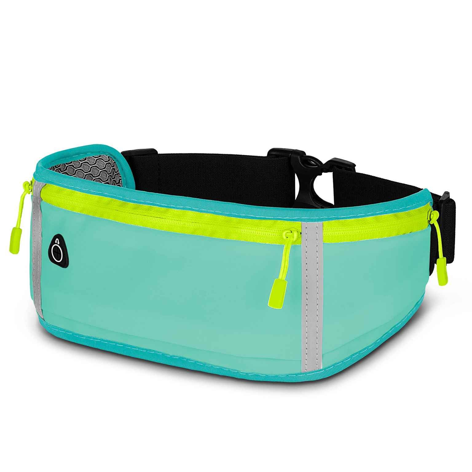 ONEFLOW Laufgürtel für HMD Skyline Lauftasche ActivePro Belt Blau Sport Handytasche zum Joggen Damen Herren Bauchtasche Handy Running