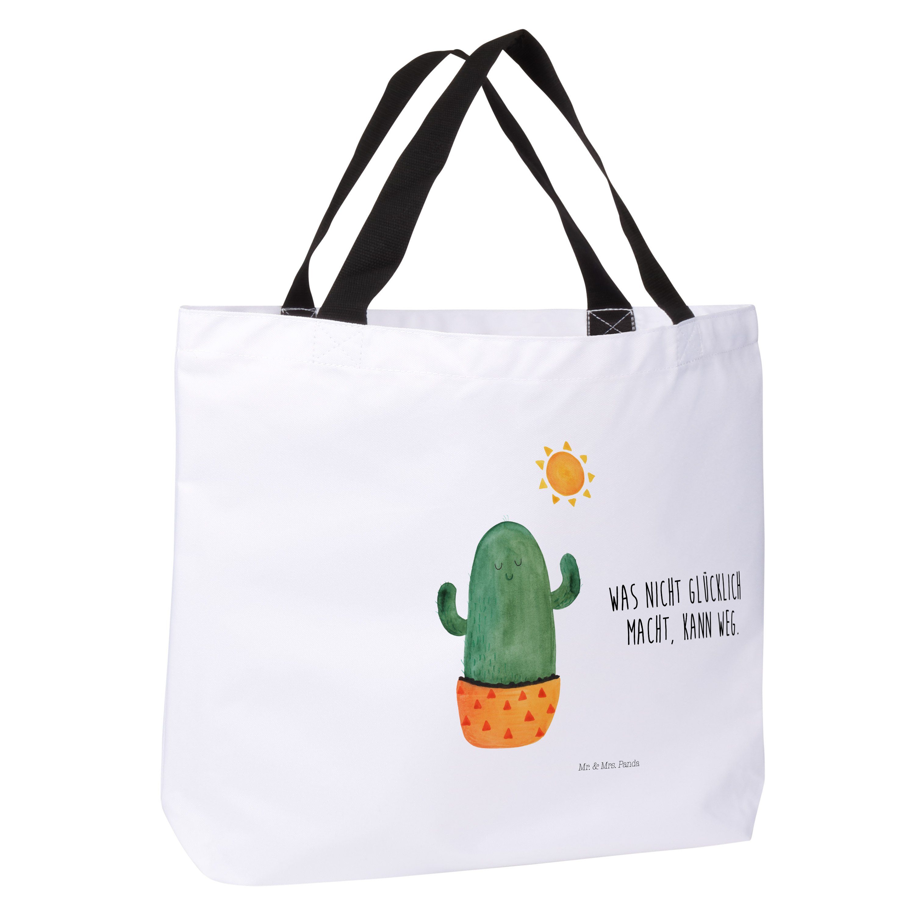 Mr. Geschenk, Weiß Kaktus (1-tlg) Beutel, Sh Mrs. - Kakteen, Sonnenanbeter Trennung, Shopper Panda - &