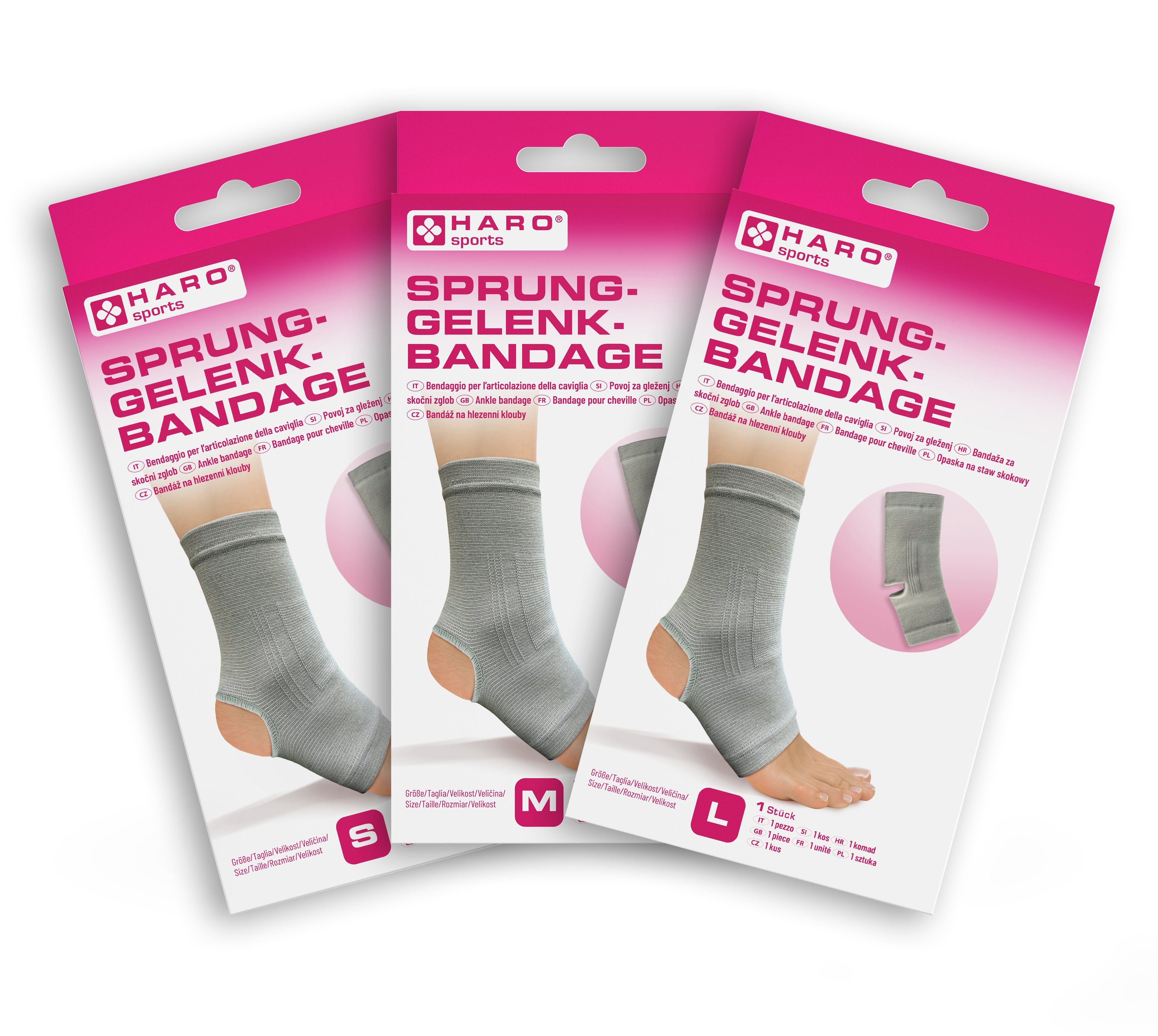 HARO-MC Fußbandage Fußbandage für Alltag, Beruf, Sport, Damen Herren