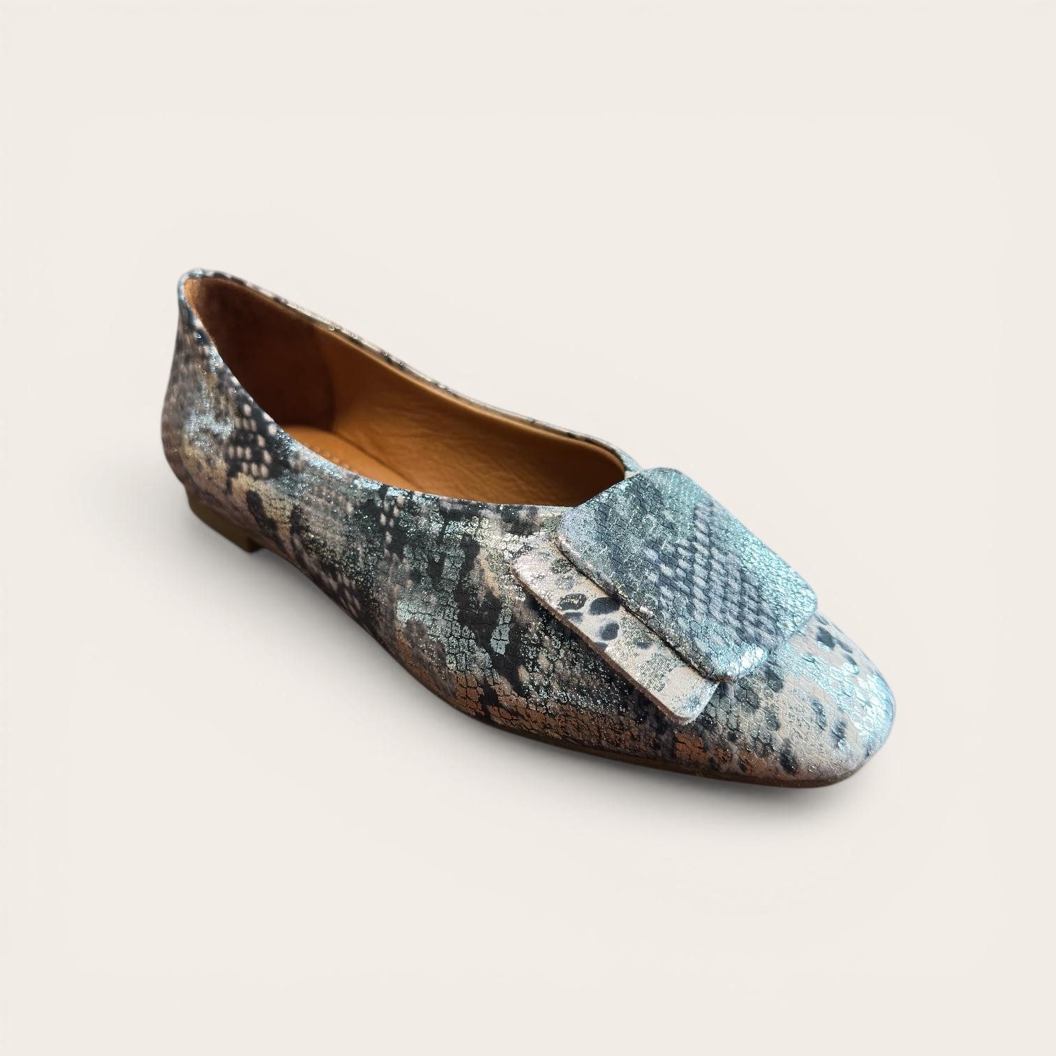 Begoria Begoria Snake - Exquisite Leder-Ballerinas mit Schlangenmuster Ballerina – Bild 2 von 4