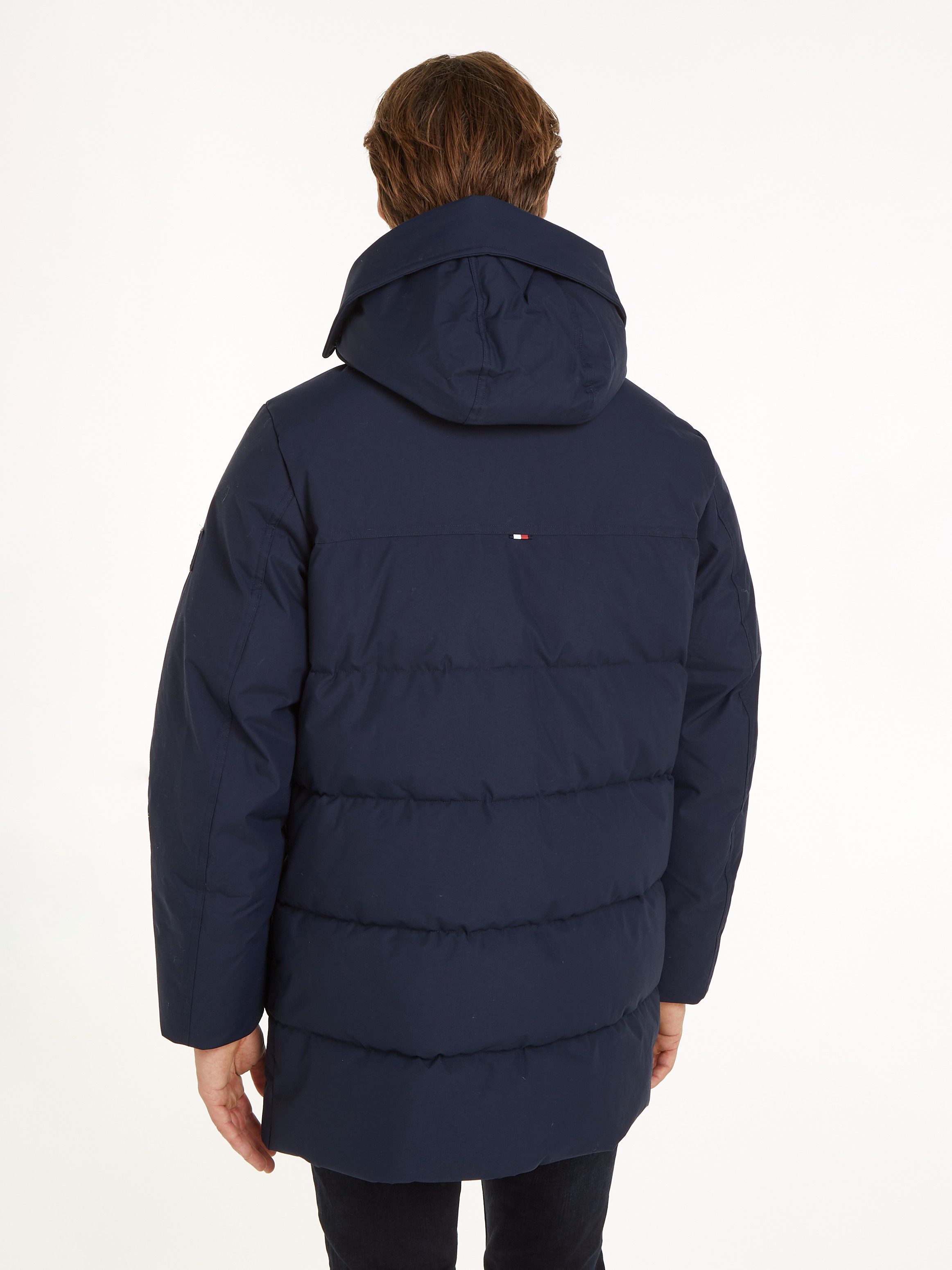 Tommy Hilfiger Parka ROCKIE UTILITY PARKA Winterjacke, Outdoorjacke hoch geschlossen, Stehakragen mit Fellimitat