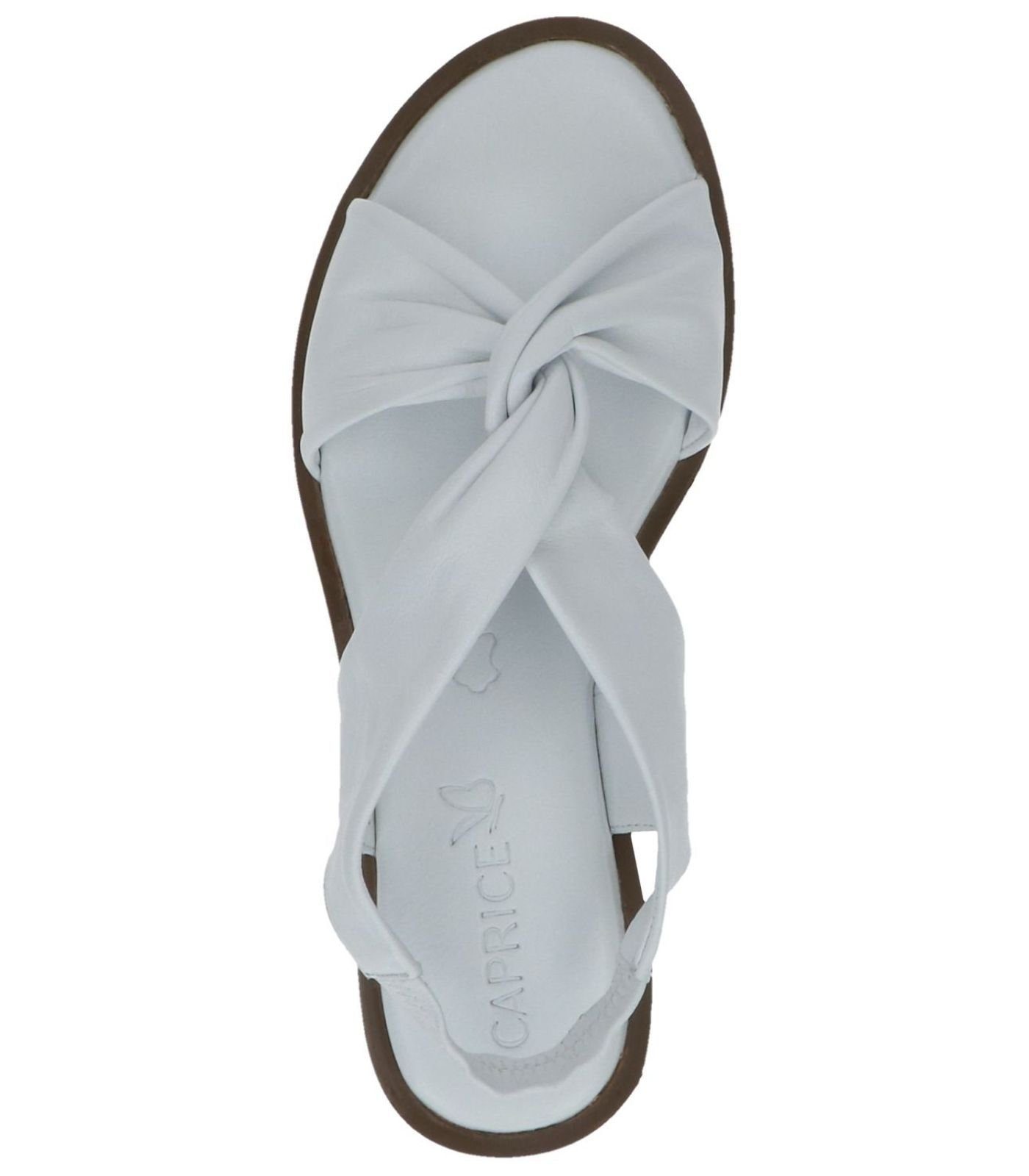 Sandalen Weiß Caprice Leder Riemchensandalette