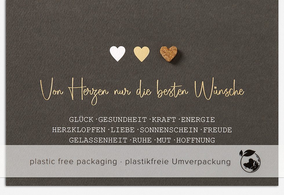 Perleberg Grußkarten Allgemeine Wünsche – Moments Collection - Karte mit Briefumschlag