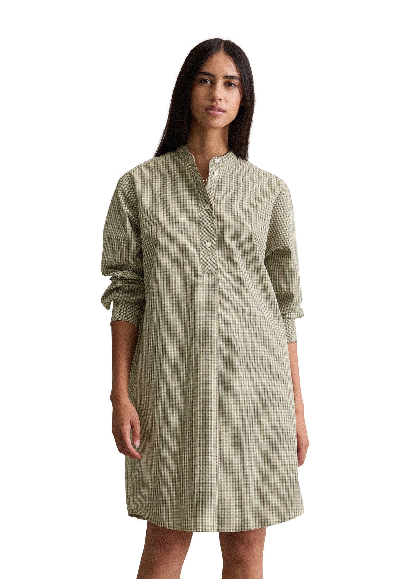 Marc O'Polo DENIM Hemdblusenkleid aus Papertouch-Popeline günstig online kaufen