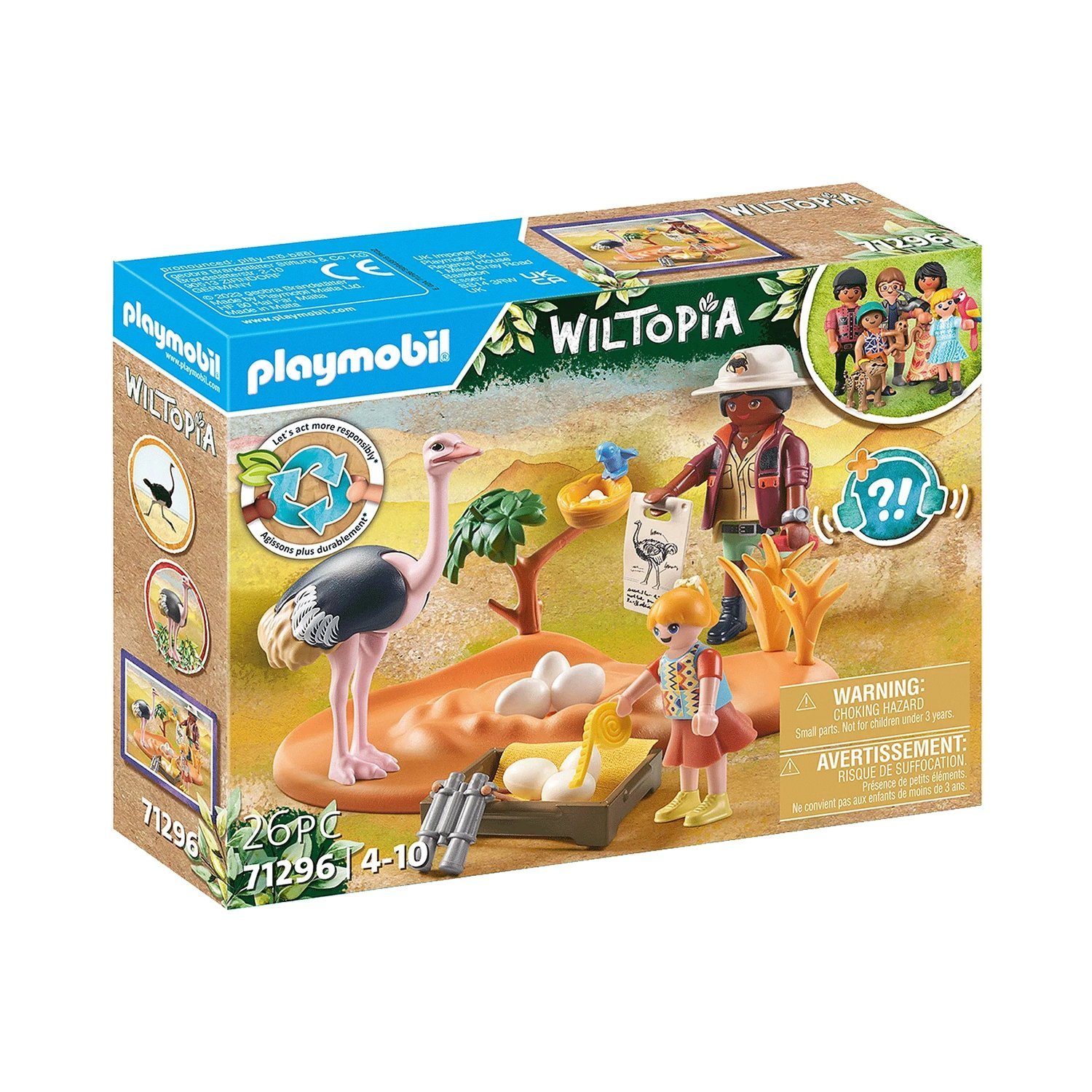 Playmobil® 71296 Wiltopia - Zu Gast bei Papa Strauß Konstruktions-Spielset günstig online kaufen