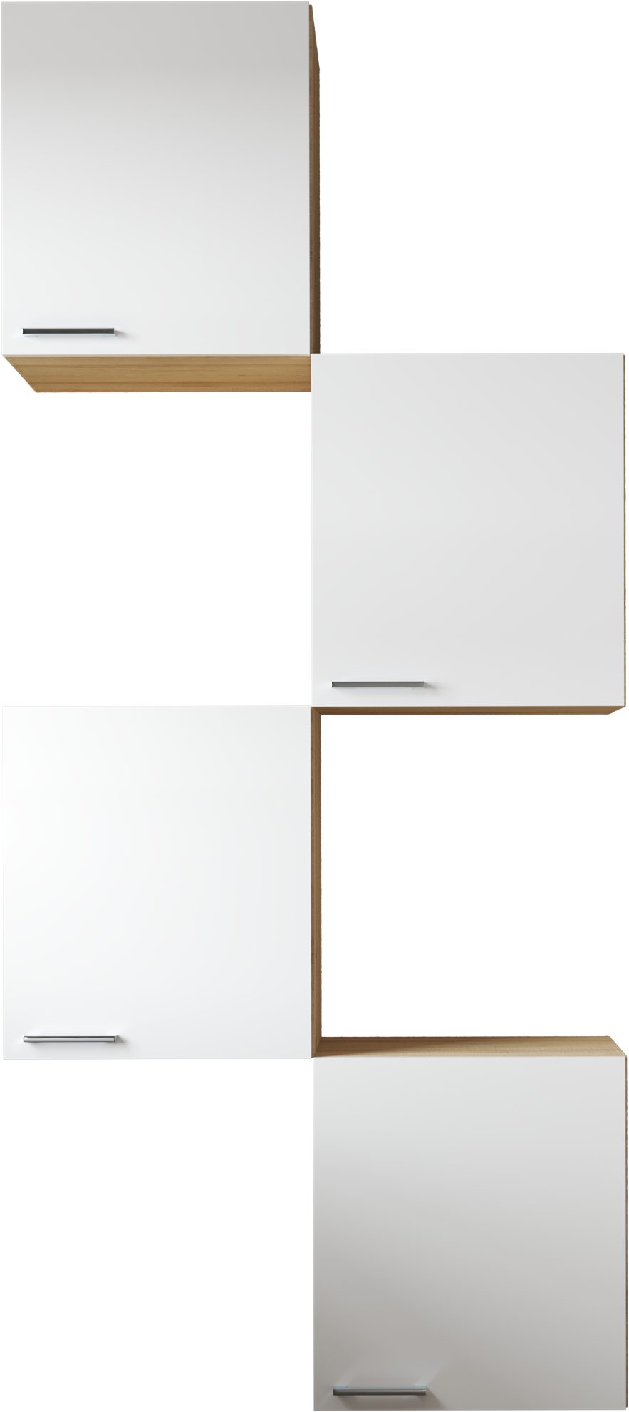 RESPEKTA Mehrzweckschrank-Set Merle, 4 Einzelschränke à 50 cm, mit Soft-Close Funktion