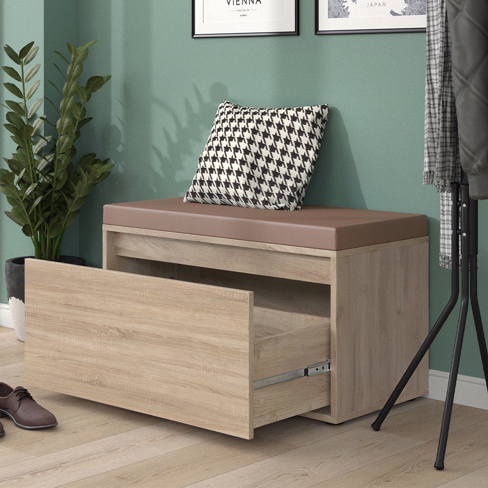 Vicco Schuhbank Iker, Sonoma, 80 x 45 cm