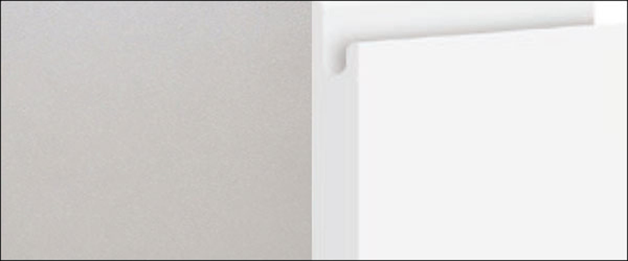 Front- und Klapphängeschrank wählbar grifflos Feldmann-Wohnen mit weiß 60cm Klappe Korpusfarbe Acryl Avellino matt