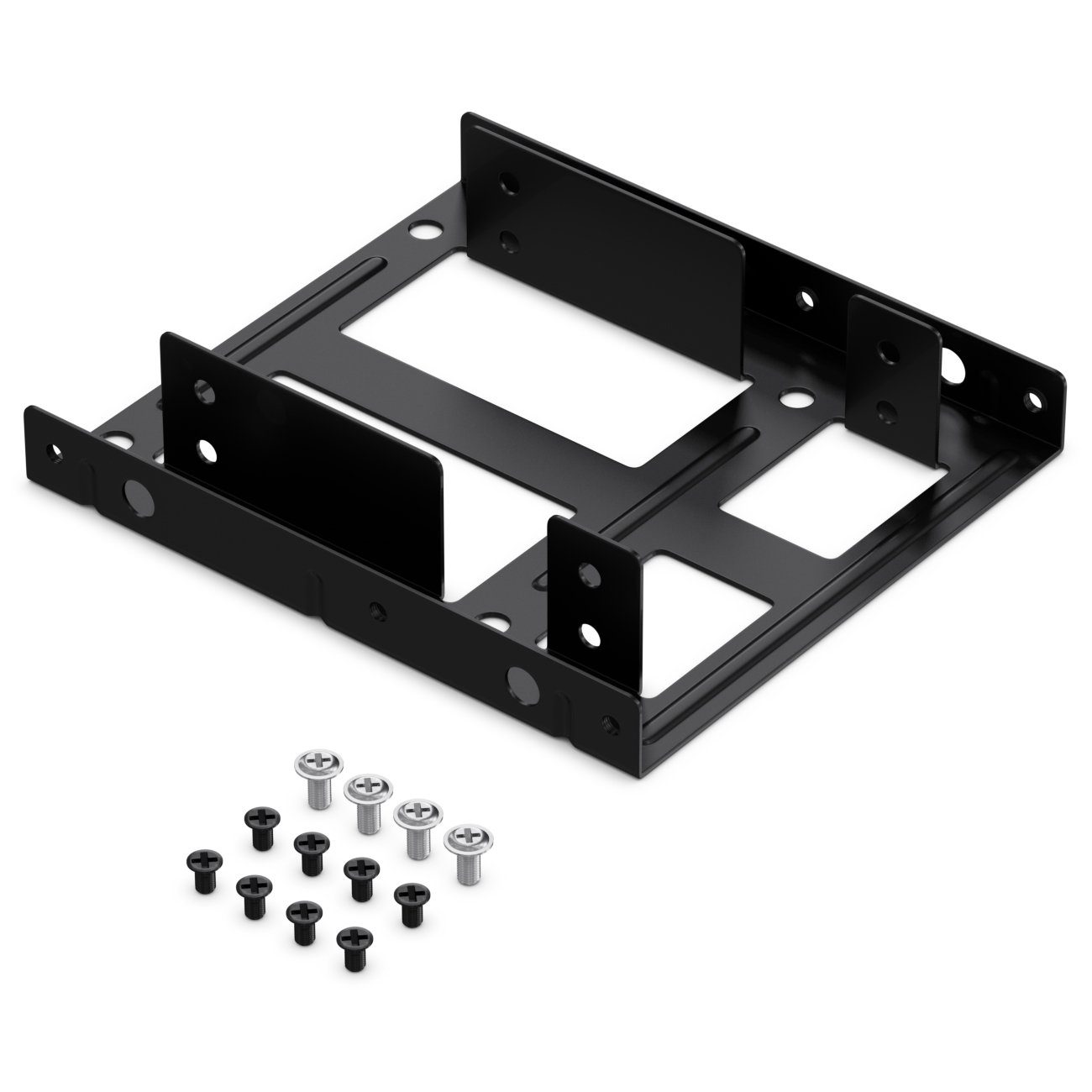 deleyCON Festplatten-Einbaurahmen deleyCON Einbaurahmen 2,5" Festplatte SSD auf 3,5" Adapter