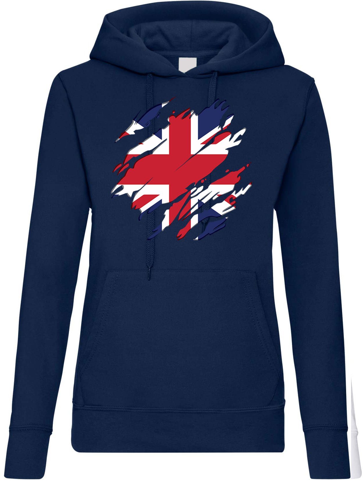 Kapuzenpullover England Bitain Damen Hoodie Pullover