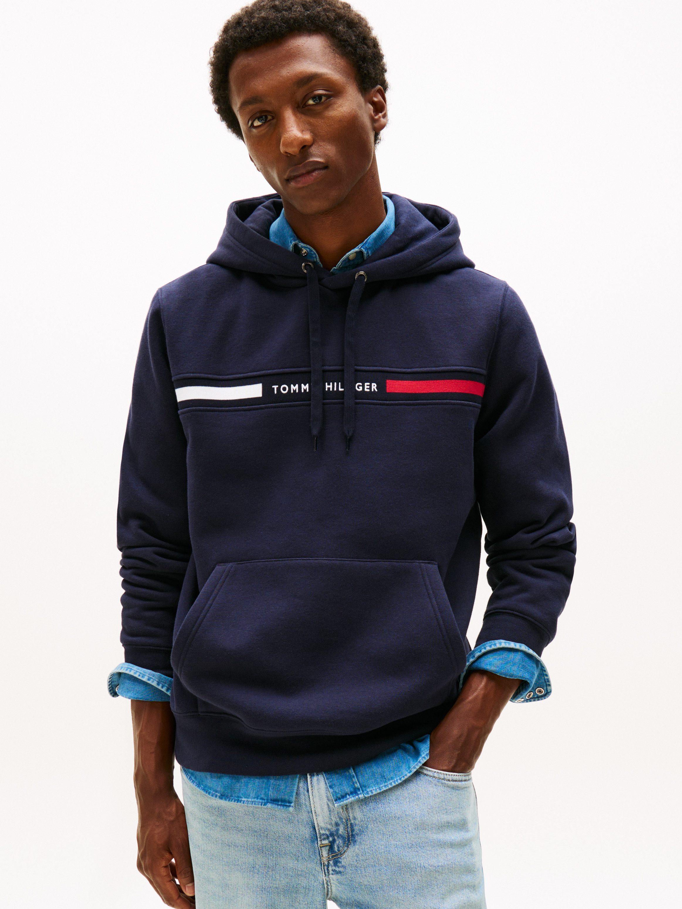 Tommy Hilfiger Kapuzensweatshirt HILFIGER CHEST INSERT HOODY mit Kapuze und günstig online kaufen