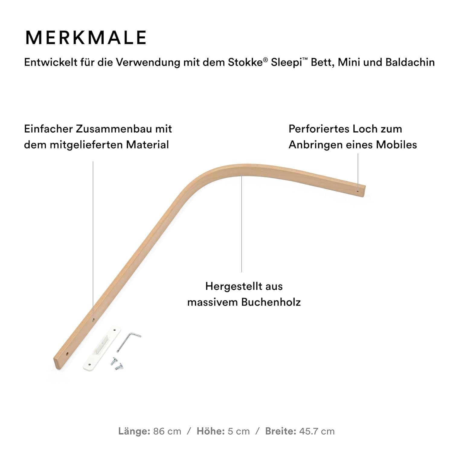 Stokke Himmelstange Sleepi Himmelstange V3 - Hergestellt aus massivem Buche günstig online kaufen