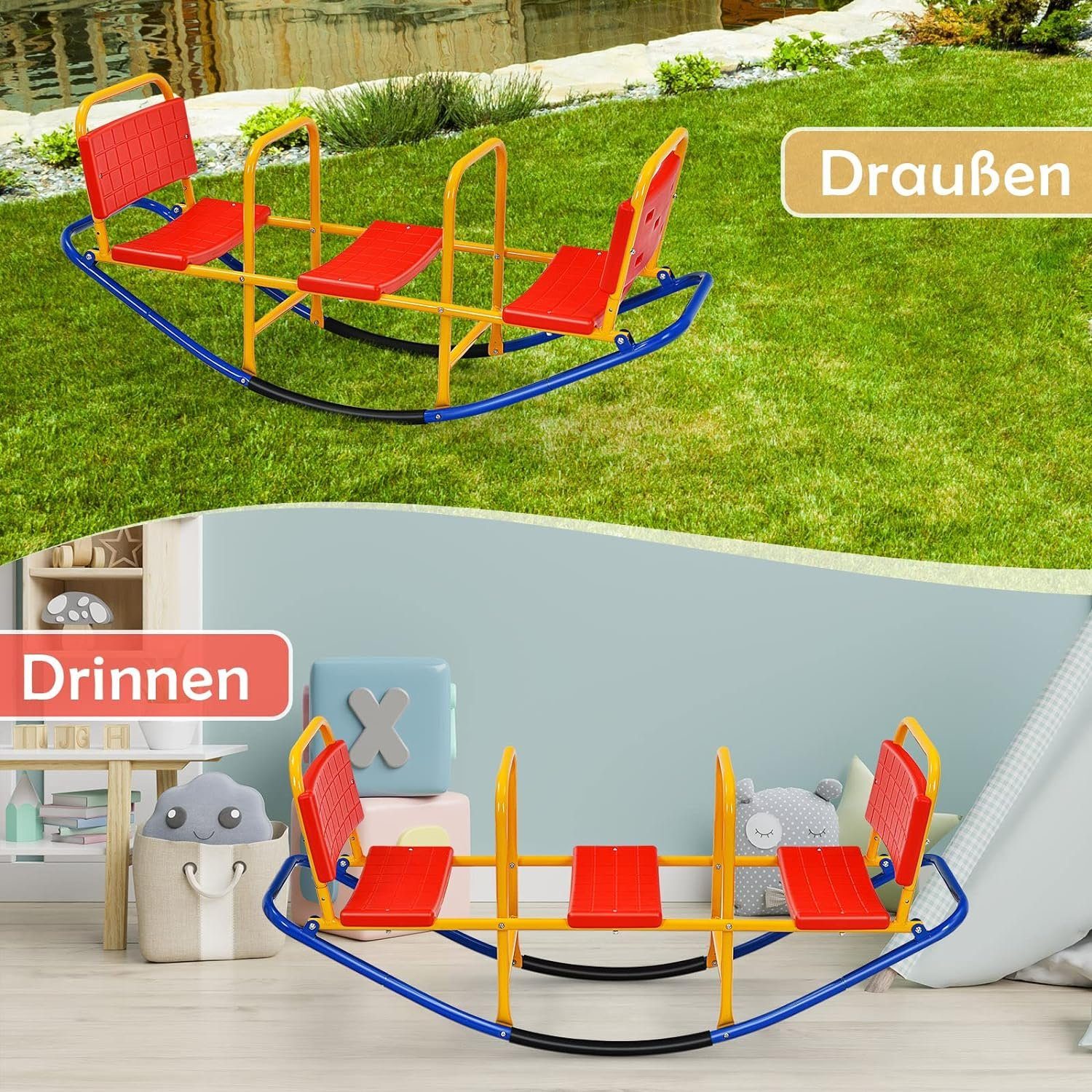 KOMFOTTEU Wippe Schaukelwippe Tragkraft 100 kg, günstig online kaufen