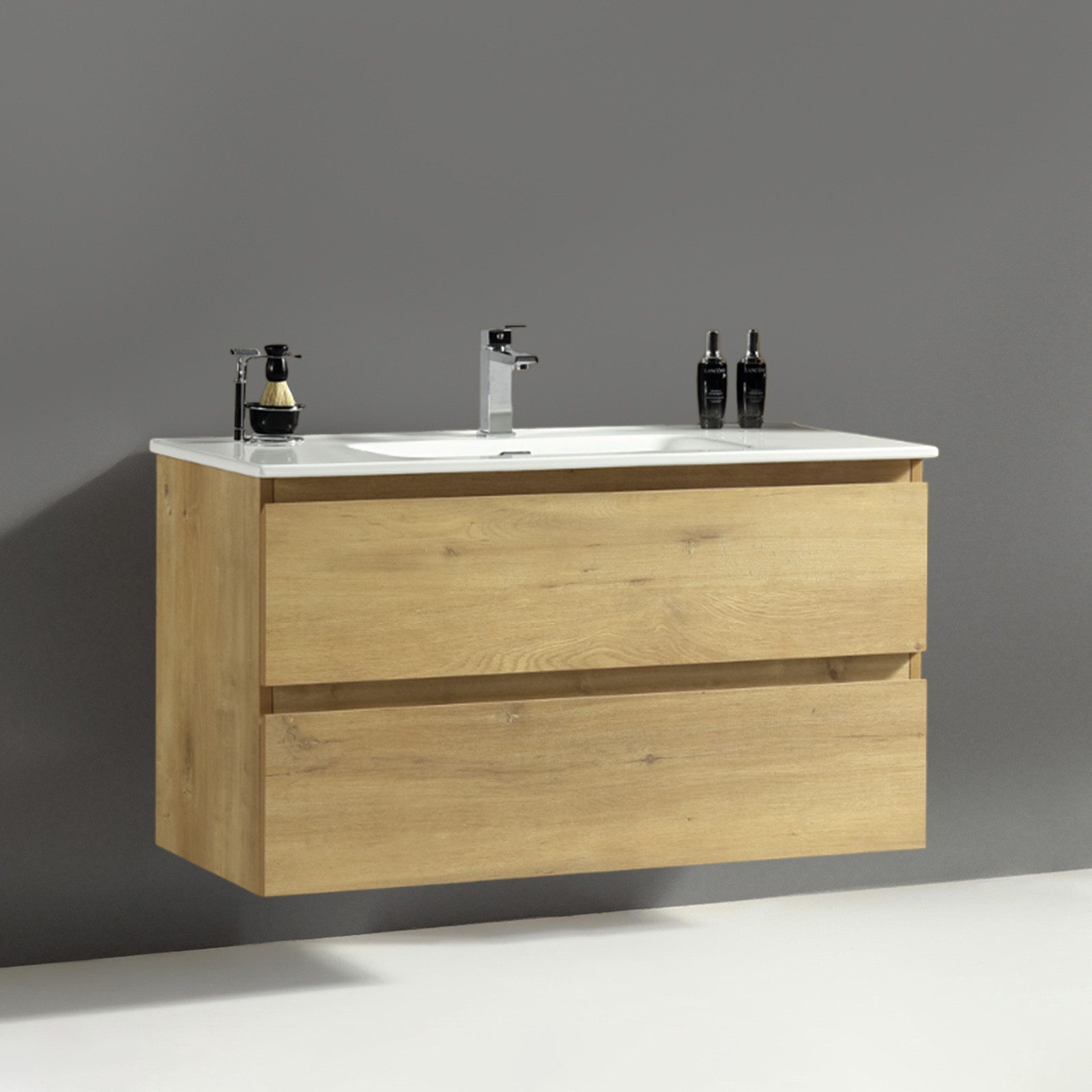 Alpenberger Badezimmer-Set Badezimmer Möbel Badschrank, (Moderner günstig online kaufen