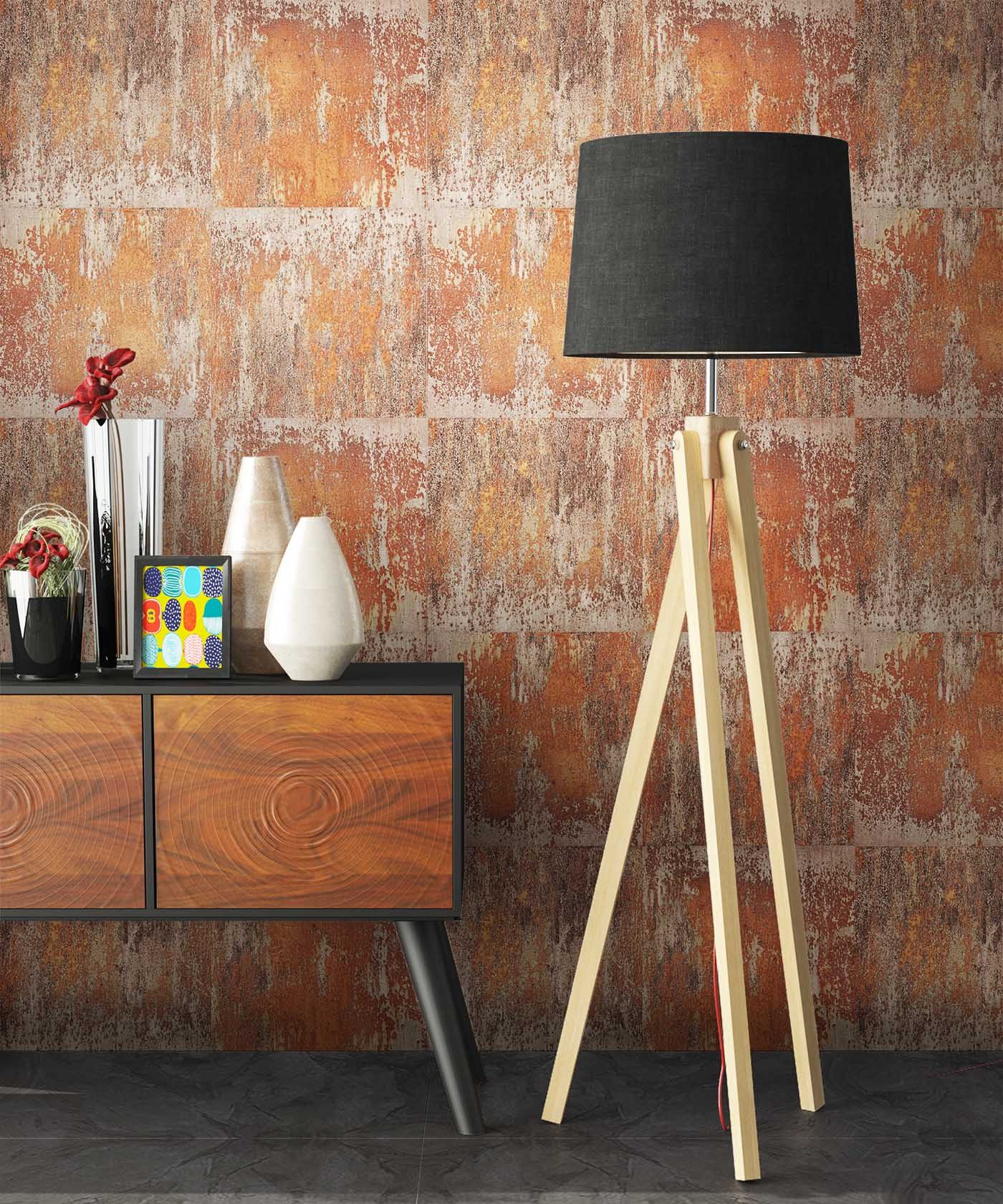 Newroom Vliestapete Muster Tapete Eisentapete Eisen, Metall Optik